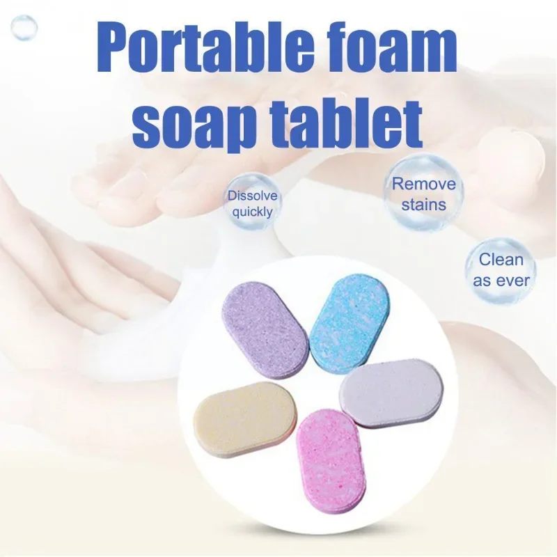 5 Teil/los Minen Automatische Seife Spender Schaum Tablette Schäumen Hand Seife Spender Jasmin Rose Zitrone Aloe und Ozean Körper Reiniger Image