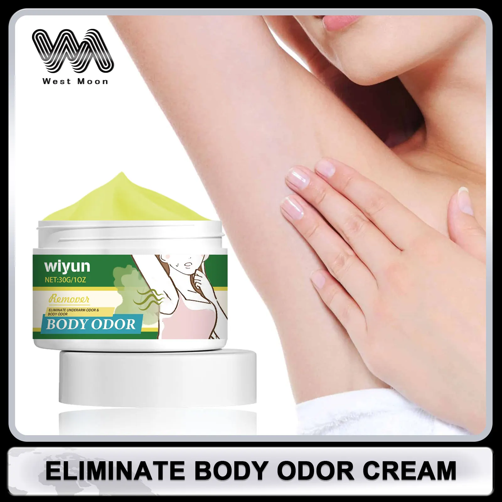Achselgeruch-Creme für Körperschweiß, entfernt schlechten Geruch, Deodorant, Achselhöhle, langlebig, erfrischend, bedeutungsvoller Effekt, schweißfeste Geruchscreme Image