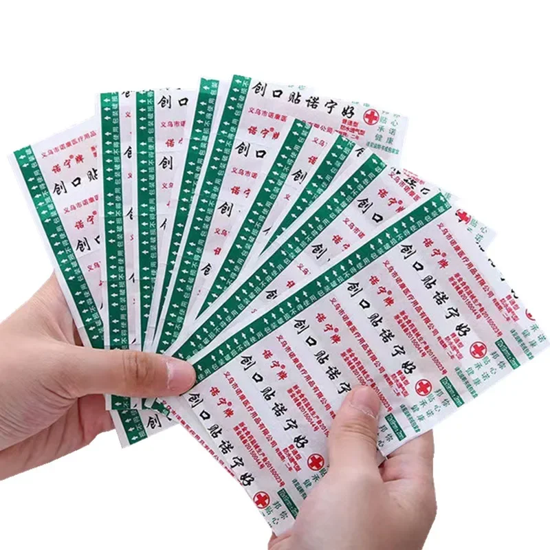 50 teile/satz Wasserdichte Pflaster Wundauflage Gips Haut Patch für Erste Hilfe Klebe Bandagen Woundplast Heften Pflaster Image