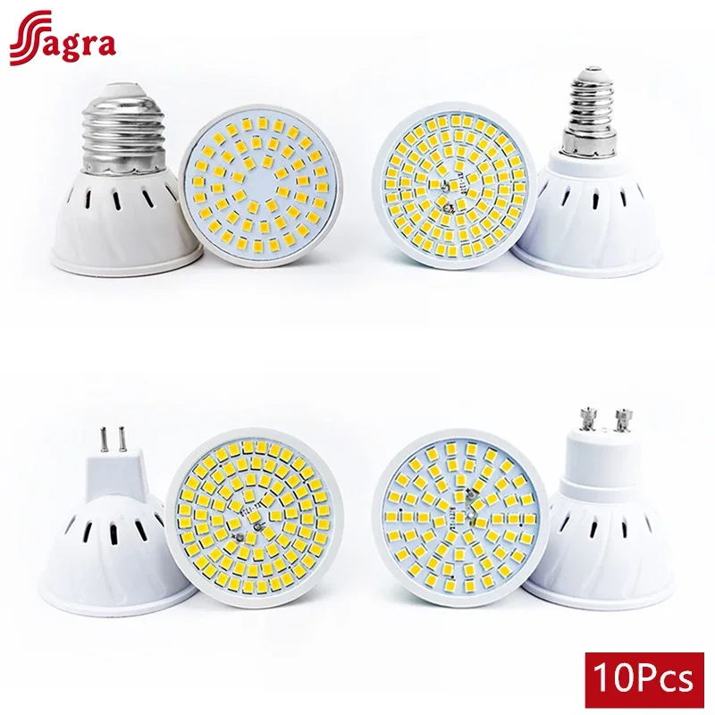 1-10 Stück LED-Birne E27 E14 MR16 GU10 48/60/80 LED-Strahler 2835 SMD Lampara Licht AC 110V 220V Bombillas LED-Lampe