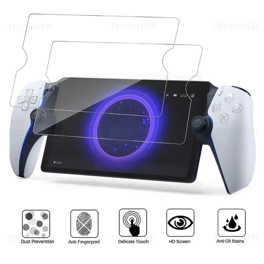 2er-Pack Displayschutzfolie für Sony PlayStation PS5 Portal, handgehaltenes, kratzfestes Gaming-Zubehör aus gehärtetem Glas Image