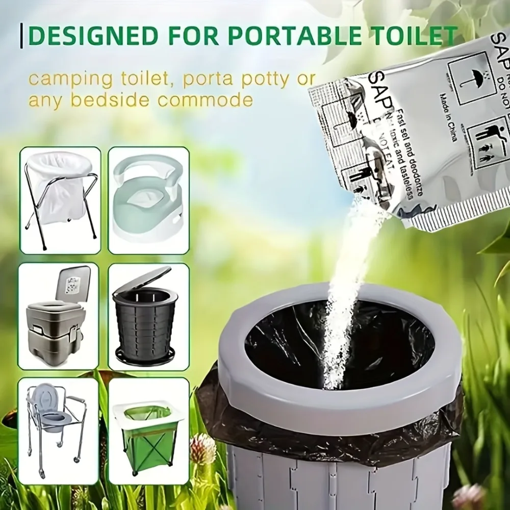 10/20 stücke Outdoor Camping Wc Urin Stärkung Deodorant Auto Klapp Wc Wasser Absorption Koagulation Urin Deodorant Image