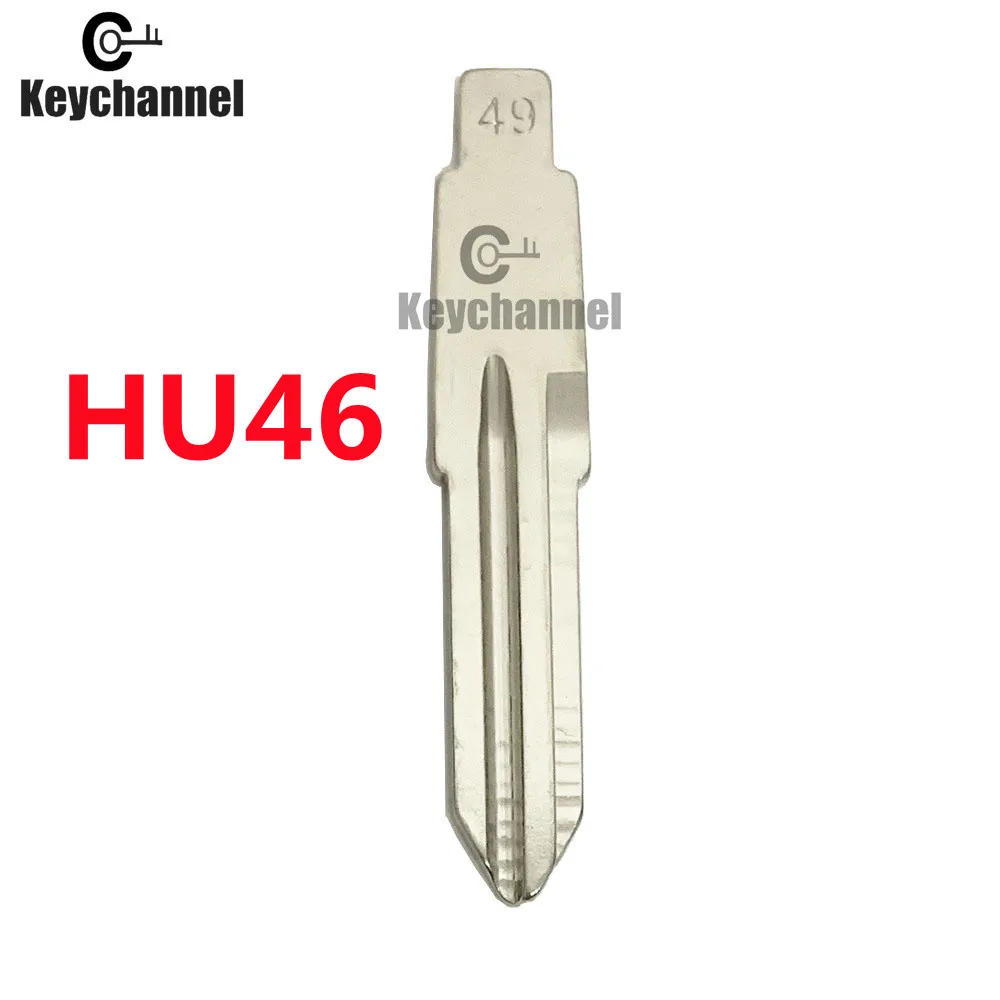 10 teile/los Universal Auto Flip Key Blade Hu46 KD Key Blank 49 # für Opel Antara Chevrolet Segel Daewoo für Keydiy KD VVDI Xhorse Image