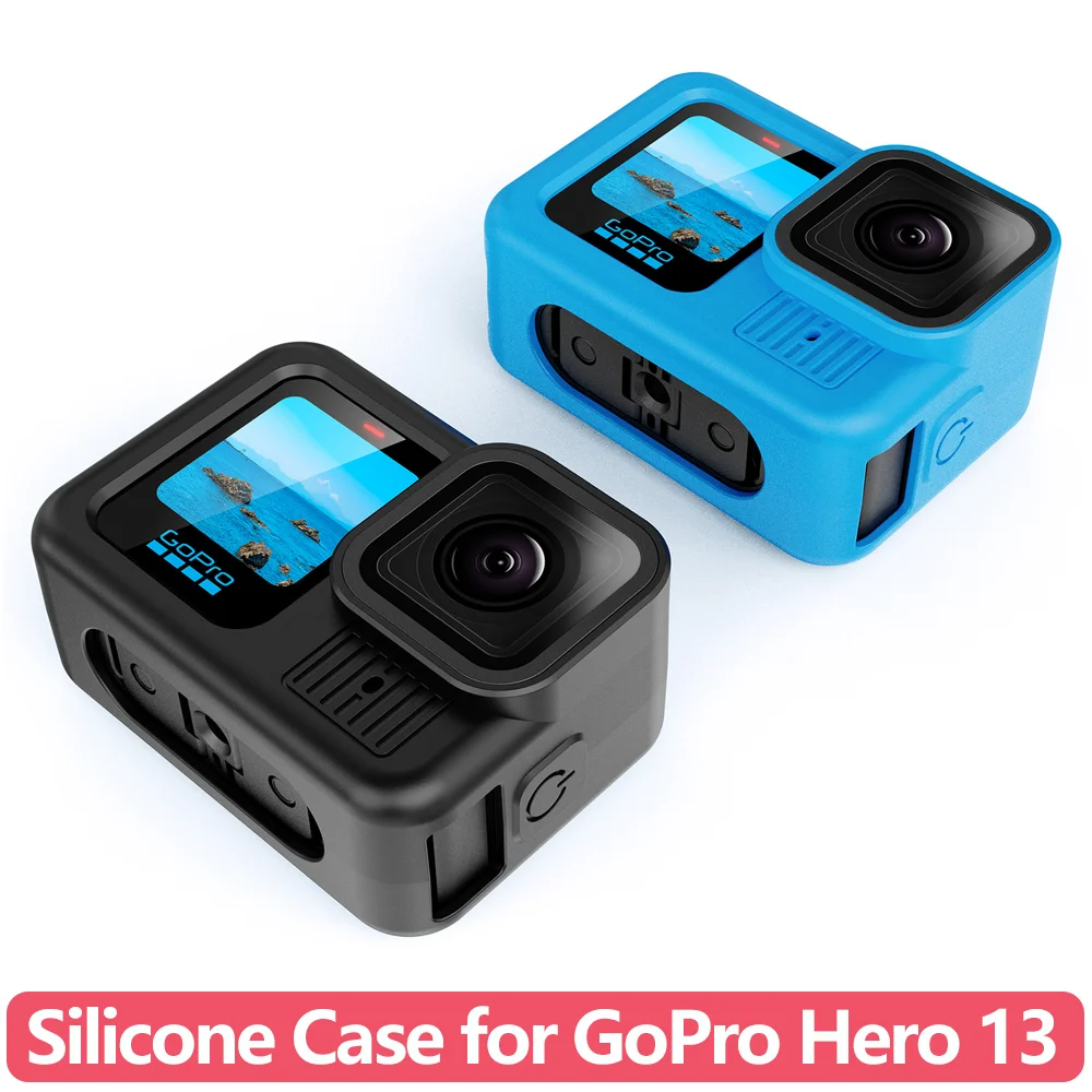 Weiche Silikon-Schutzhülle Objektivabdeckung für GoPro Hero 13 Action-Kamera Zubehör Handschlaufe Anti-Rutsch-Schutzbumper Image