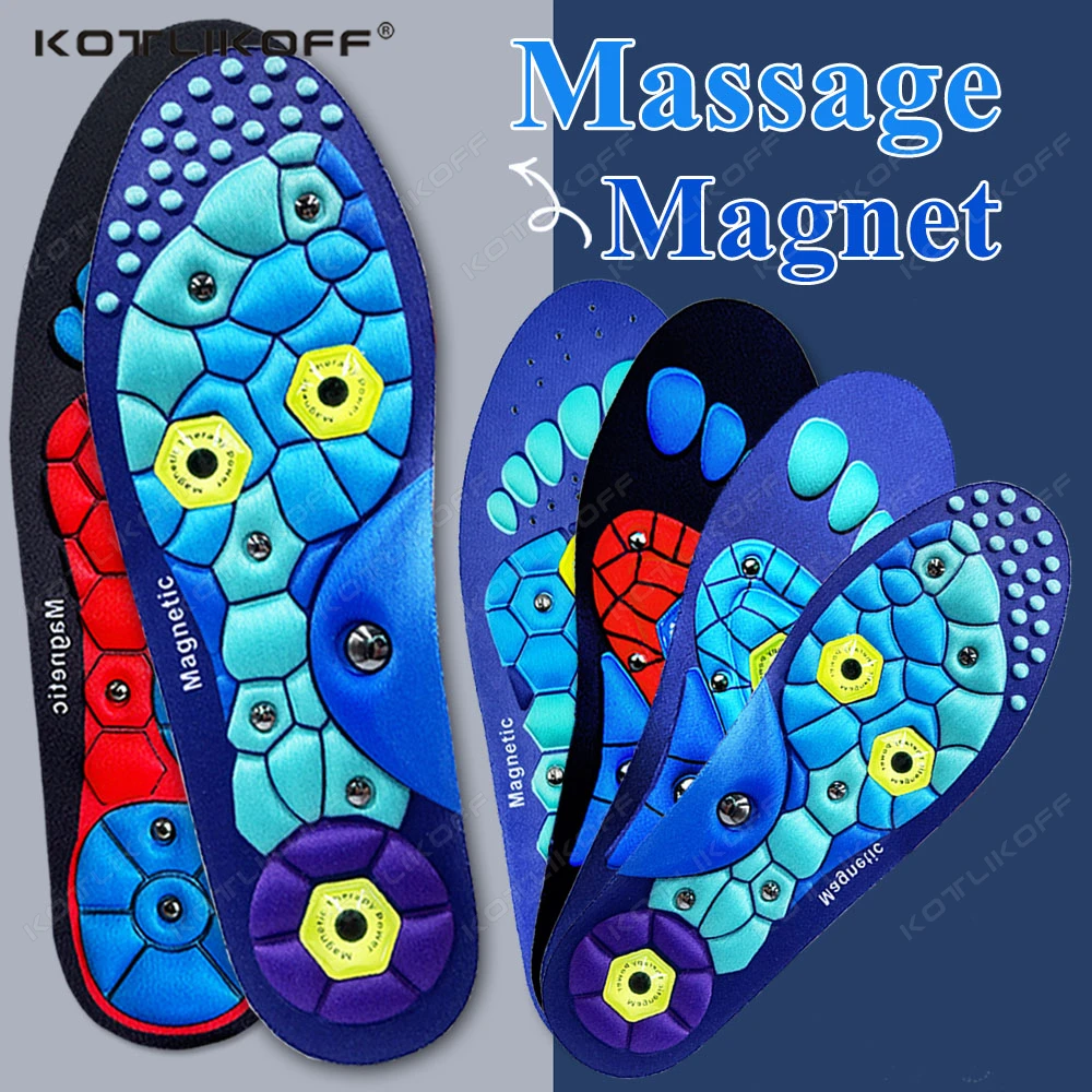 Unisex Magnetische Therapie Sport Einlegesohlen Akupressur Massage Arch Support Abnehmen Gewichtsverlust Anti-Müdigkeit Gesundheitspflege Pads Image