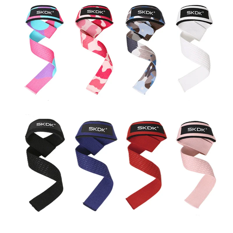 2Pcs Einstellbare Gewichtheben Handgelenk Riemen Nicht-Slip Kraft Training Fitness Hebe Unterstützung Gym Booster Bands Sport Grip Image