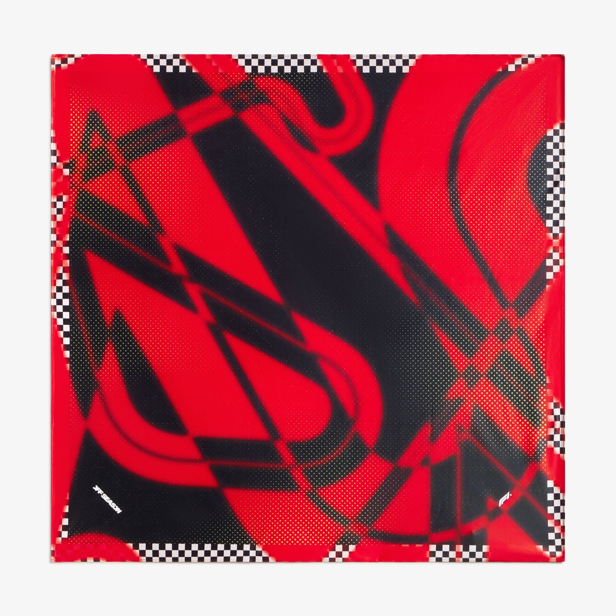 Roter F1-Schal mit Print für Damen (Off-Season)