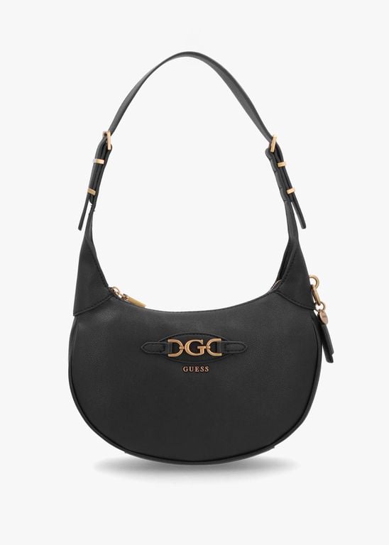 Malva Black Hobo Bag - Black - Guess Hobo Bags
