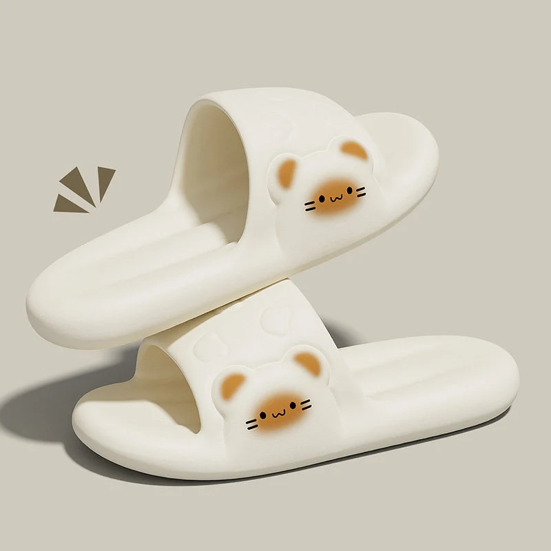 2026 Cartoon-Plateau-Slipper für Damen, bequeme EVA-Soft-Slipper mit dicker Sohle, Cloud Slides für Frauen, rutschfeste Hausschuhe für den Sommer Image