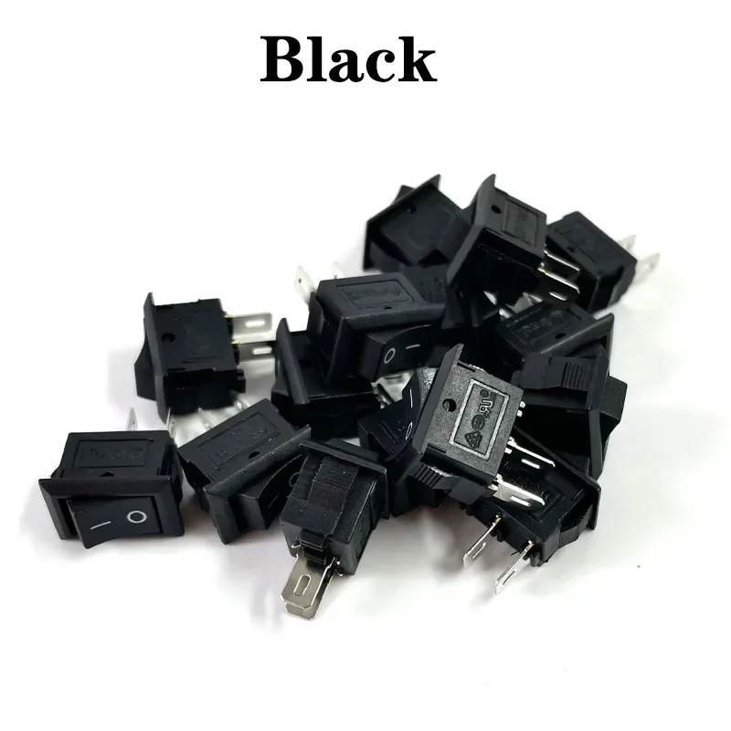 SPST Wippschalter 15 Stück–250 V 3 A AC Mini-Netzschalter, 10 x 15 mm Snap Mount On Off Toggle für elektronische Geräte, Ausrüstung Image
