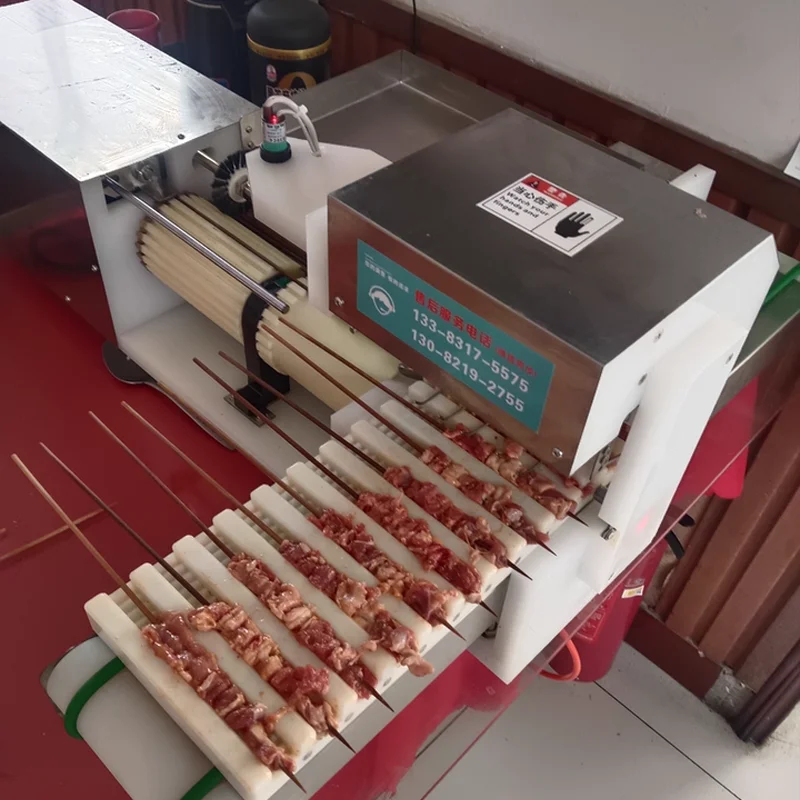Kebab-Spieß-Herstellungsmaschine Elektrische Döner-Kebab-Maschine Automatische Maschine für Fleischspieße Image