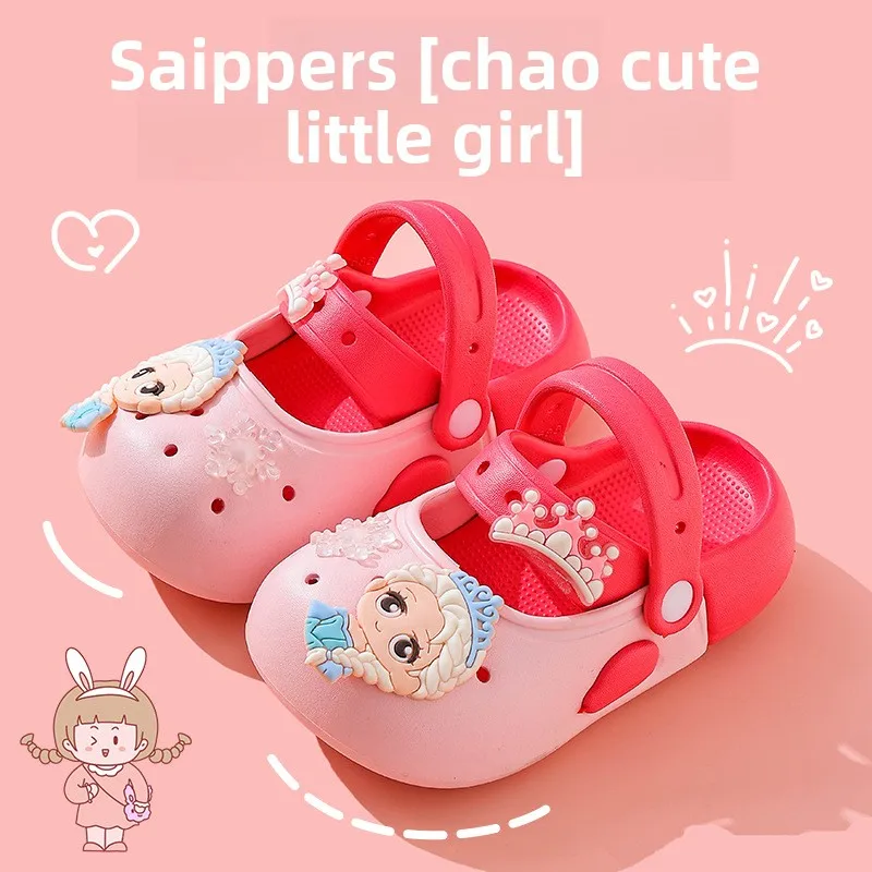 2026 Mädchen-Sommerschuhe Kinder-Sandalen Cartoon-Prinzessinnen-Hausschuhe Jungen Outdoor-Badeschuhe Indoor-Kleinkind-Strandschuhe Sportschuhe