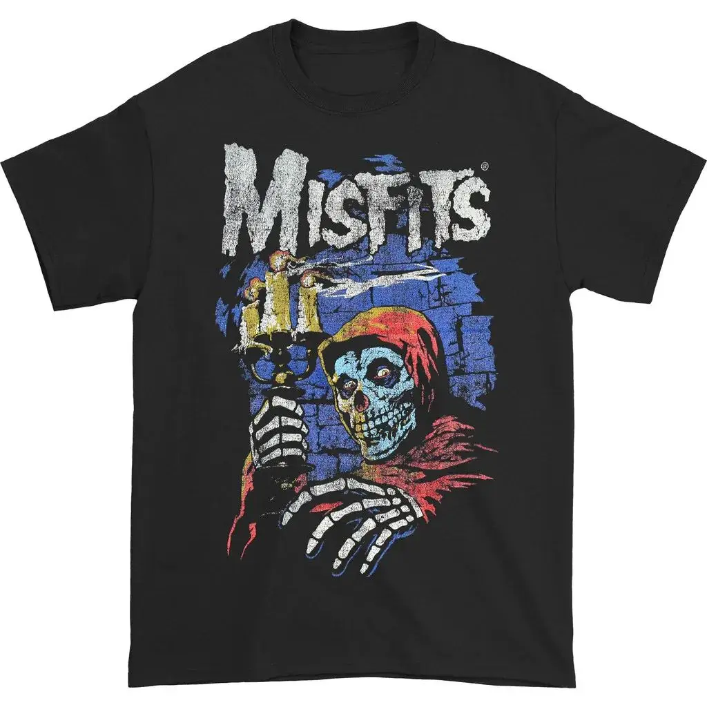 Misfits Print T-Shirt Rock Punk Band T-Shirts Punk Y2k Tops Vintage Rock T-Shirts Lässige Loose Streetwear Fans Geschenk Unisex