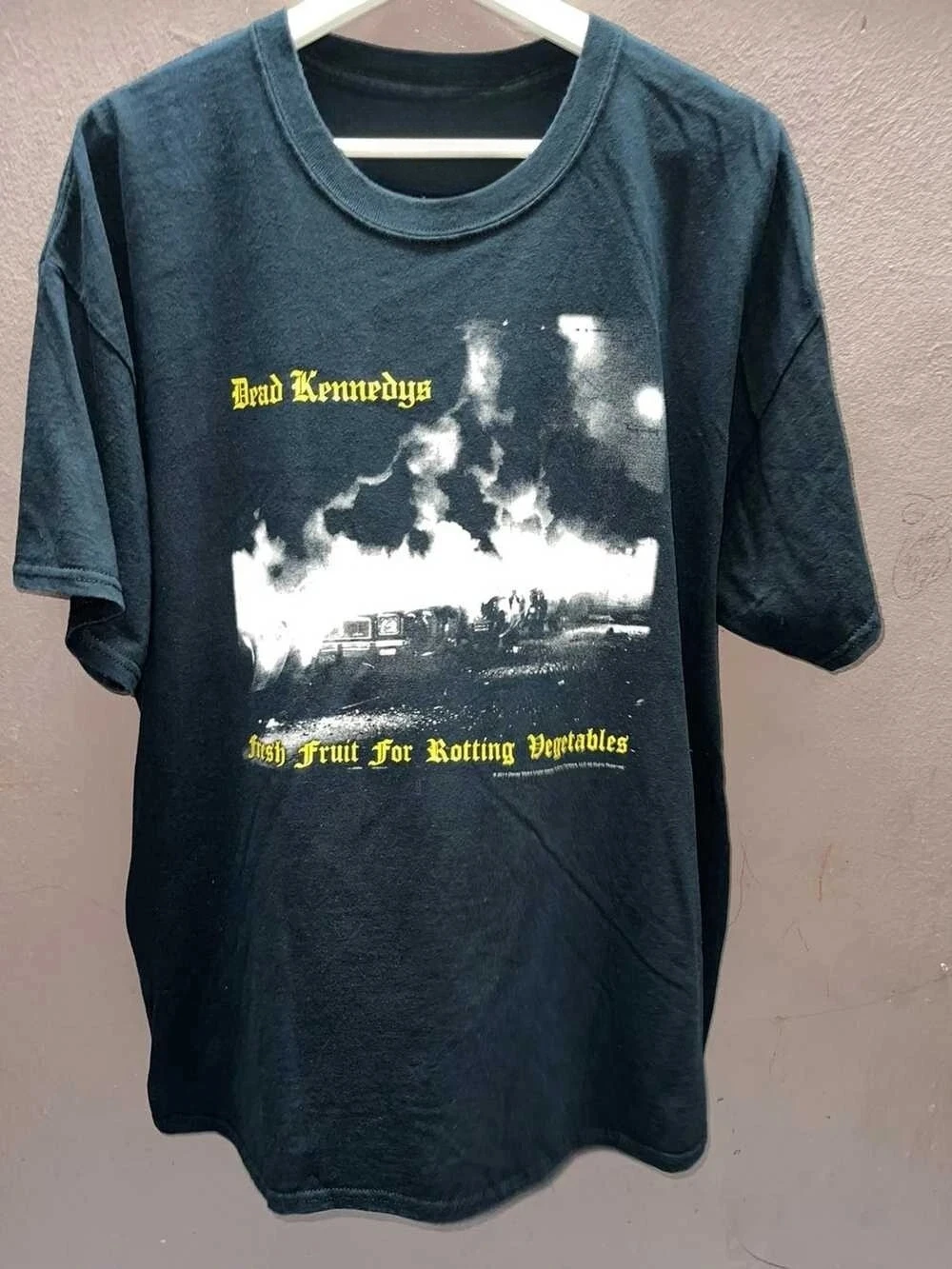 Dead Kennedys American Punk Rock Band T-Shirt, T-Shirt aus reiner Baumwolle, Retro-T-Shirt, tägliches Outdoor-T-Shirt für Herren und Damen, bedrucktes Fan-T-Shirt