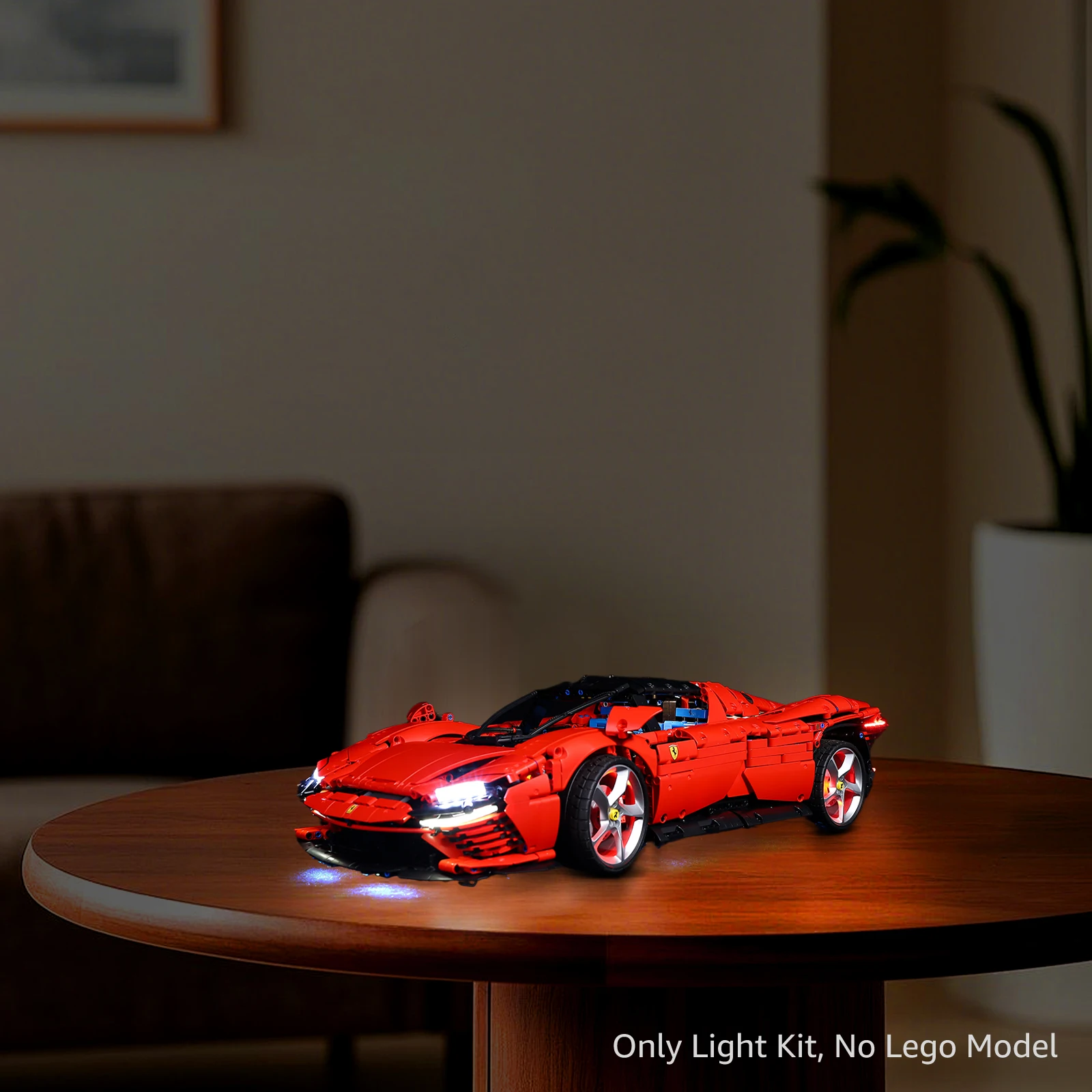 Kyglaring LED-Beleuchtungsset, geeignet für Lego Ferrari Daytona SP3 42143, dekorative Bausteinlampe, Modell nicht im Lieferumfang enthalten Image
