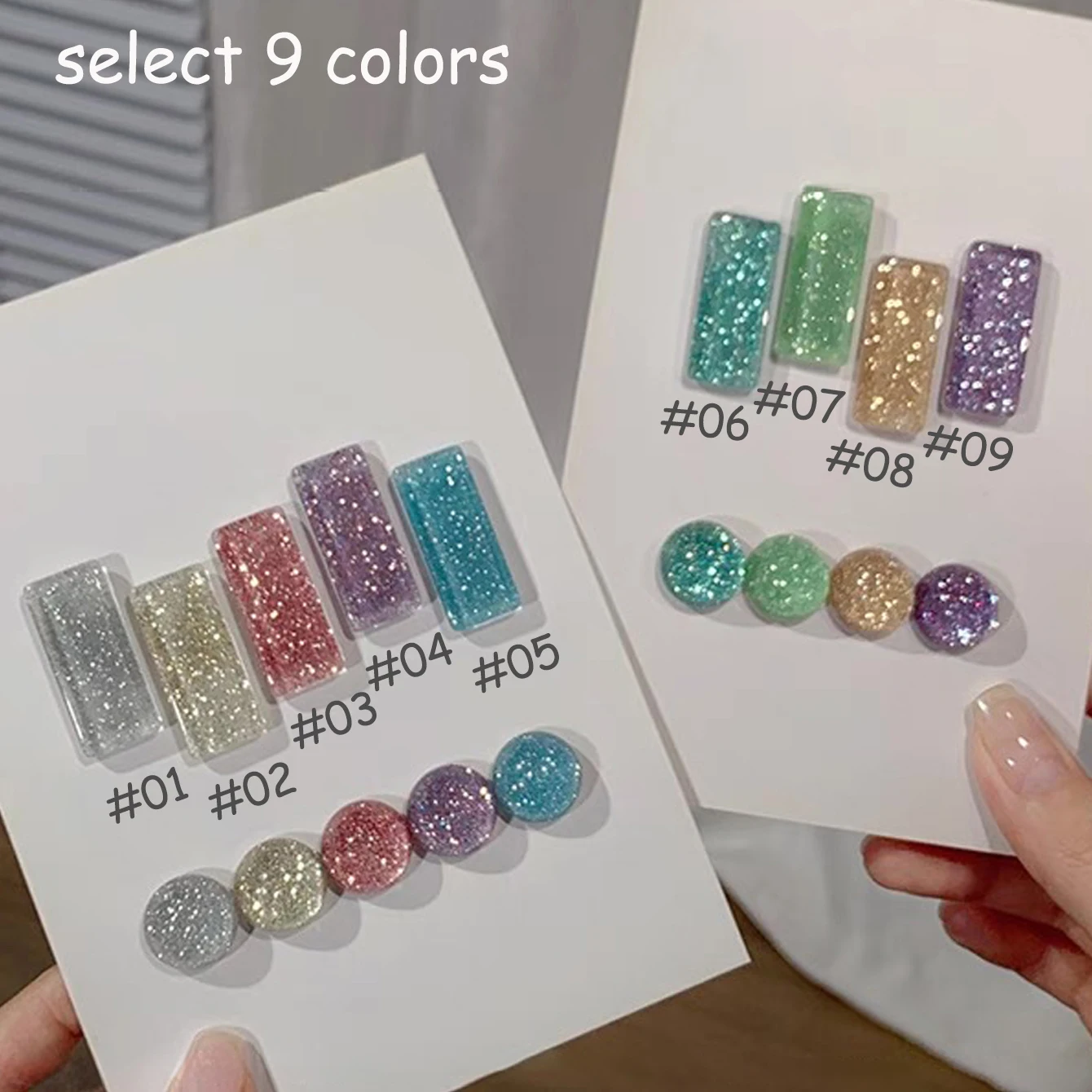 1 Stück TC 2026 Dreamland Glitzerndes Light Trace Diamant-Gel Nagellack Nagelzubehör Blitzendes Blau Grün Gelb Diamant-Nagelkunst Image