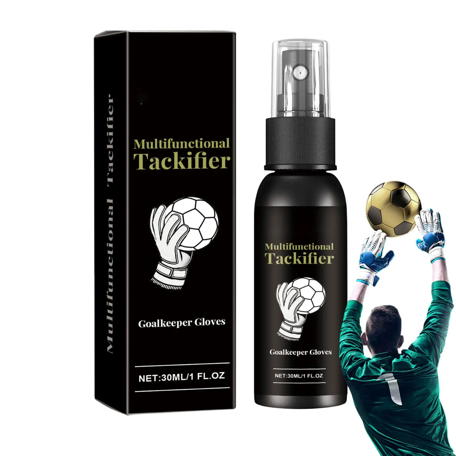 30 ml Torwarthandschuh-Spray, Fußball, effektive Schutzhandschuh-Griffsprays für Torwarthandschuhe, rutschfest, verbessert, klebrig Image