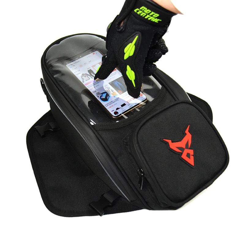 Wasserdichte Motorrad-Tankrucksacktasche mit Magnetbefestigung, universelle Motorrad-Werkzeugtasche für Navigation und Fahrten Image