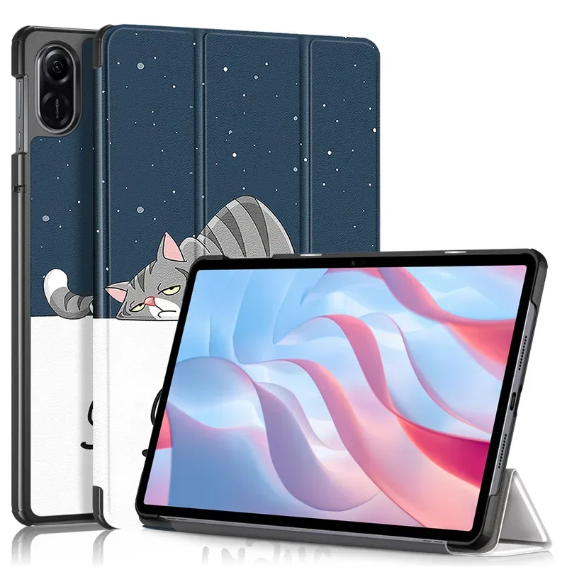 Luxus Malerei Luxus Business Leder Tablet Fall für Honor Pad X8A Fall 11 Zoll PU Weiche Haut Gefühl Stoßfest schützen Abdeckung Image
