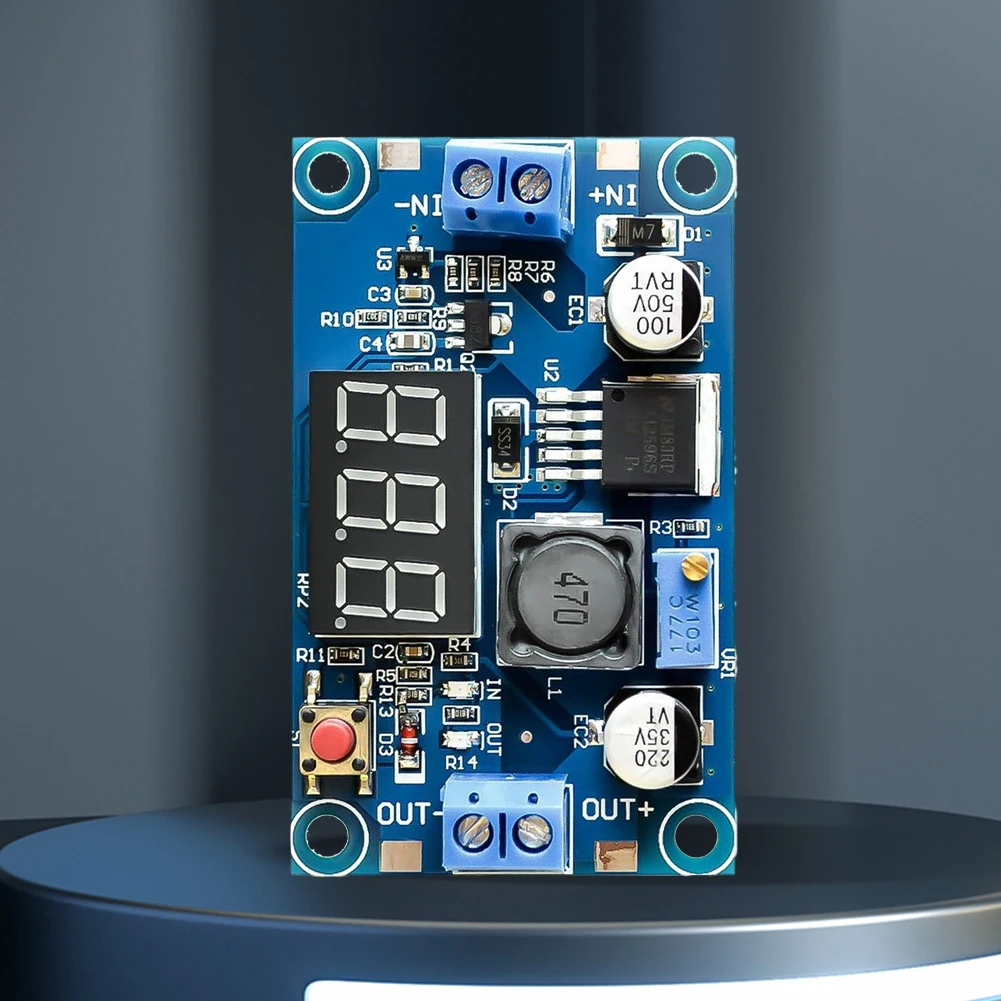 Lm2596 DC-DC Buck einstellbares Regler modul 4,5-40V bis 1,25-37V DC-DC Step-Down-Strom versorgungs modul 3a mit LED-Voltmeter Image
