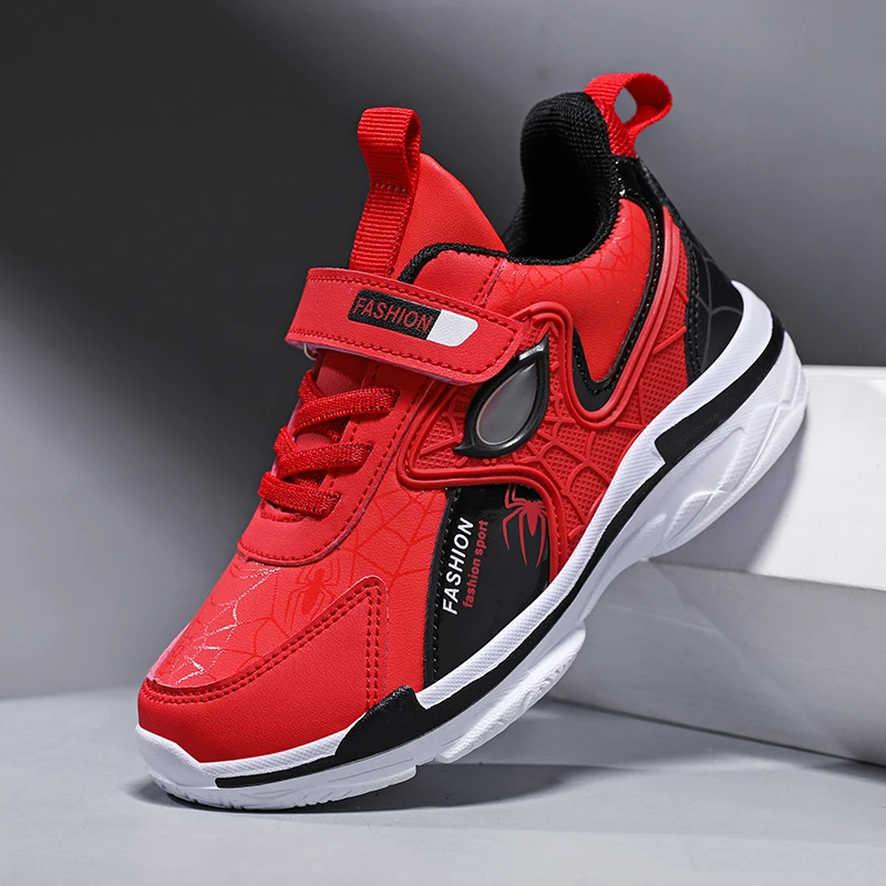 Herbst Kinder Schuhe Jungen Sneaker Cartoon Leichte Luxus PU Leder Sneaker Kinder Schule Casual Sport Schuhe Größe 28-37