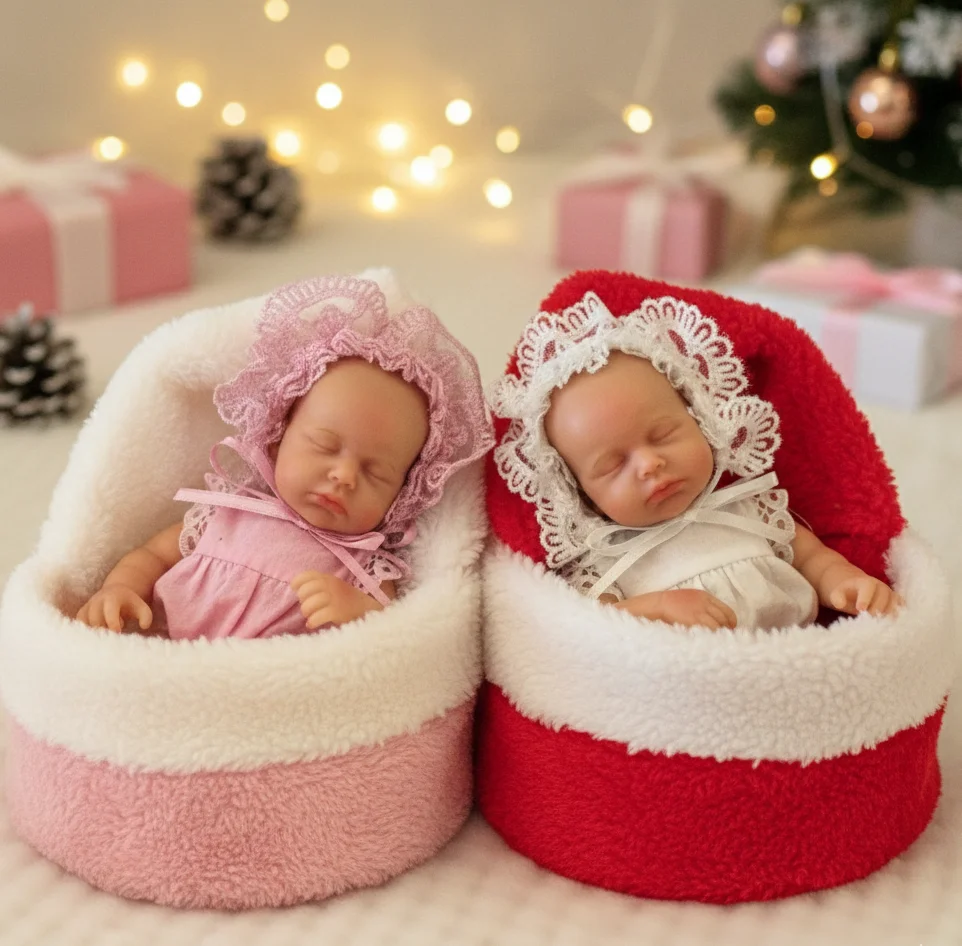 LouLou Mini Palm 1 pièces/2 Styles imperméable bebe reborn de silicone fille poupées avec peinture peau réaliste réel Reborn fille
