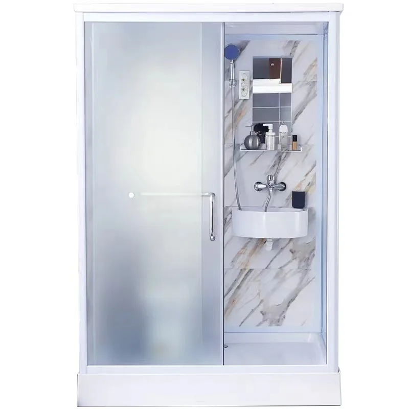 Salle de bain intégrée, salle de douche intégrée, cabine carrée, salle de bain indépendante, salle de bain mobile d