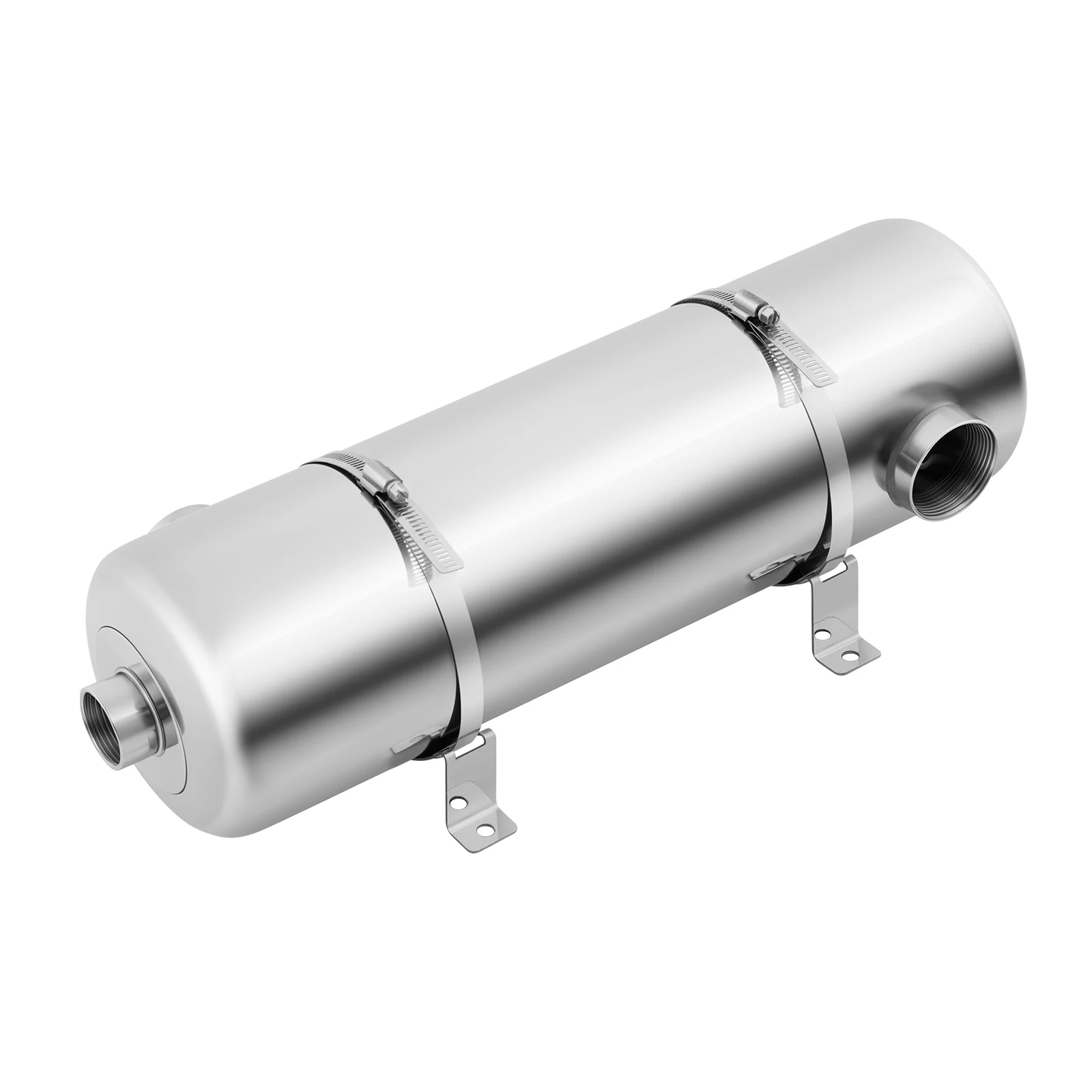 Échangeur de chaleur pour piscine de 60 kW, échangeur de chaleur haute efficacité pour piscine, chauffe-piscine avec port inversé pour piscines/spas