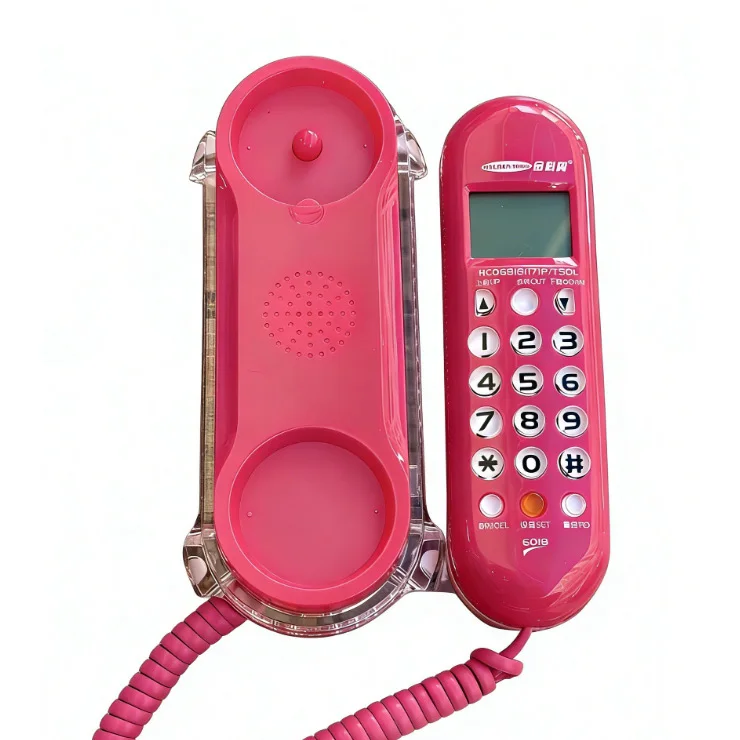 Appel portable Flash téléphone fixe antique téléphones de bureau à domicile mode mini téléphone fixe blanc rouge jaune mur bureau