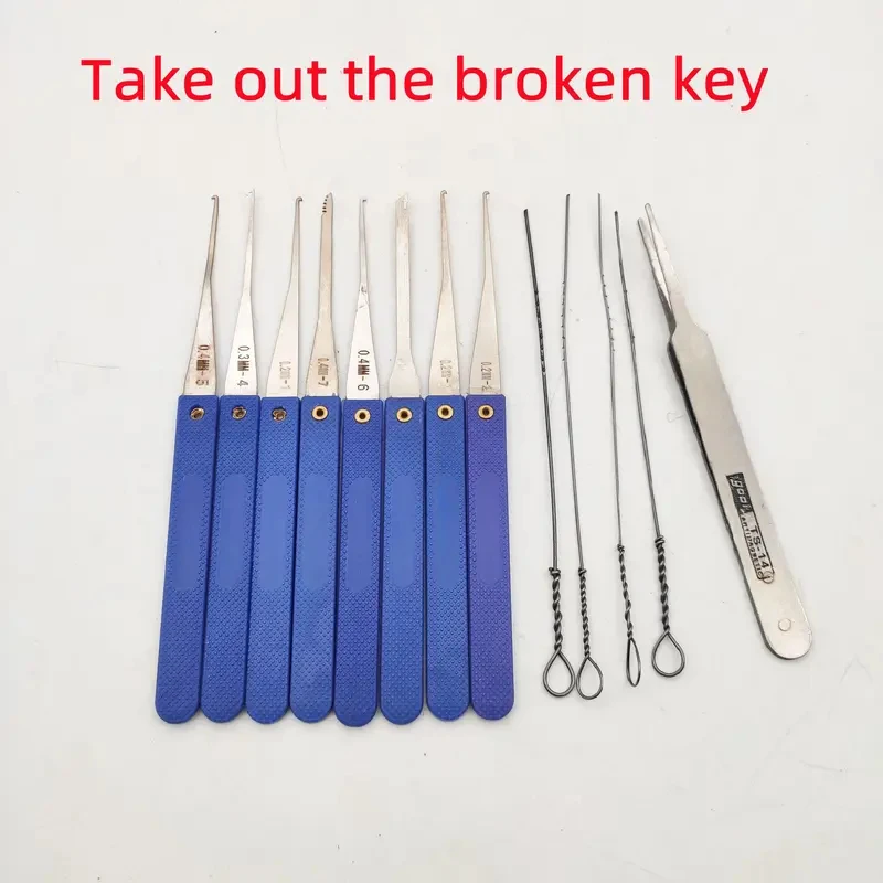 Kit d'outils de serrurier professionnels : outils de crochetage robustes, outils de réparation de cadenas, ouvre-porte, outil de déverrouillage, outils pour serrures à combinaison et quincaillerie
