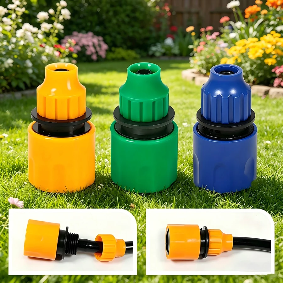 2PCS8/11 Water Transfer Joint Garden Hose Quick Connector Nipple Fitting Universal Fit Leakproof for Garden Watering Outdoor Use