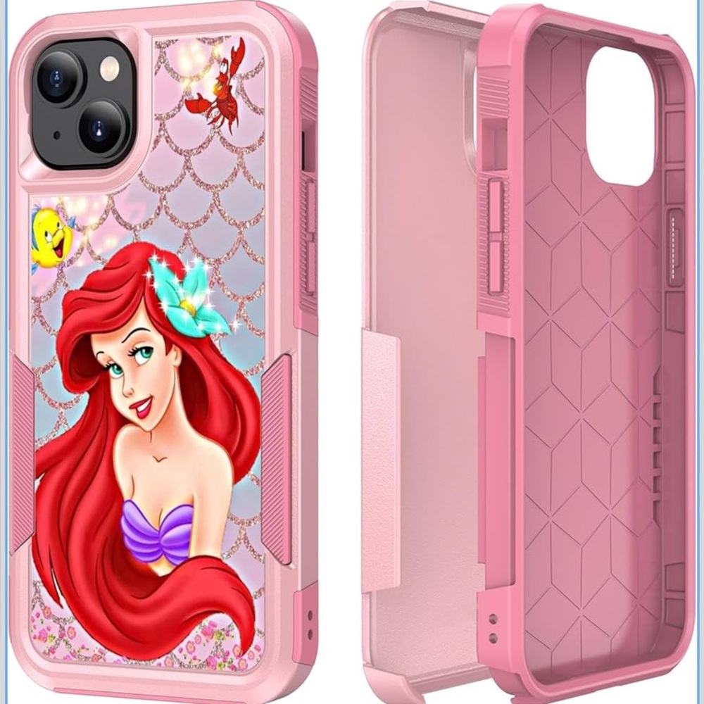 Disney Cell Phones & Accessories | Casetown Disney Ariel Pink Dual Layer Phone Case-I Phone 12 Pro Max | Color: Pink | Size: Os