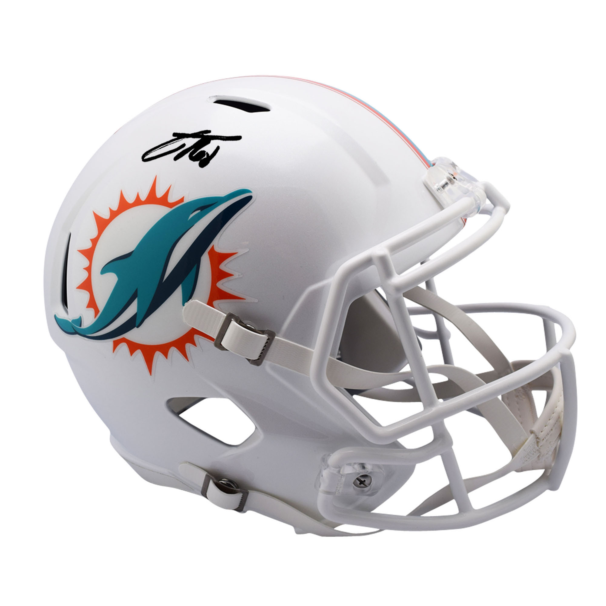 "Jacob Rodriguez Miami Dolphins signierter Riddell Speed ​​Replica Helm" Image