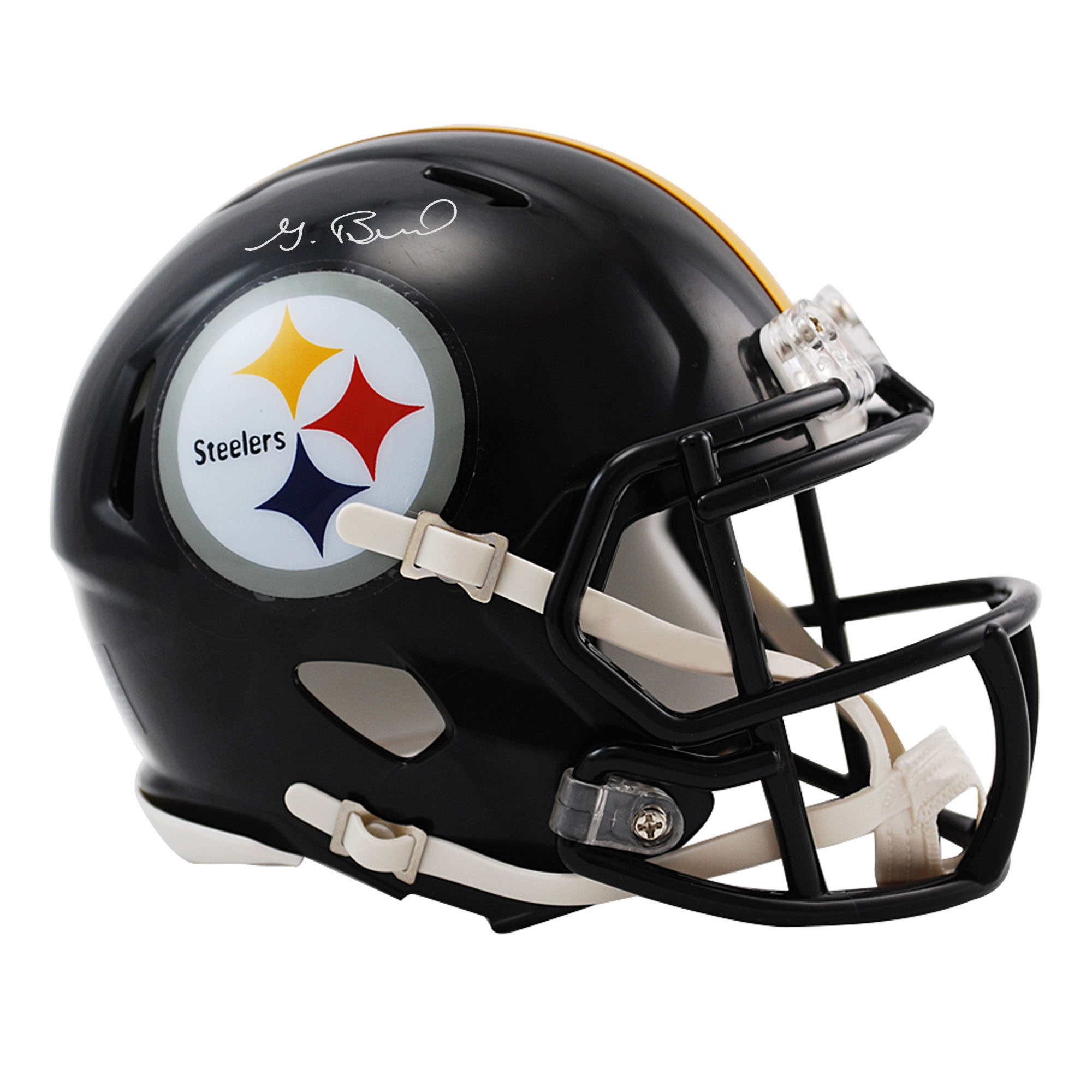 "Germie Bernard Pittsburgh Steelers signierter Riddell Speed ​​Mini-Helm" Image