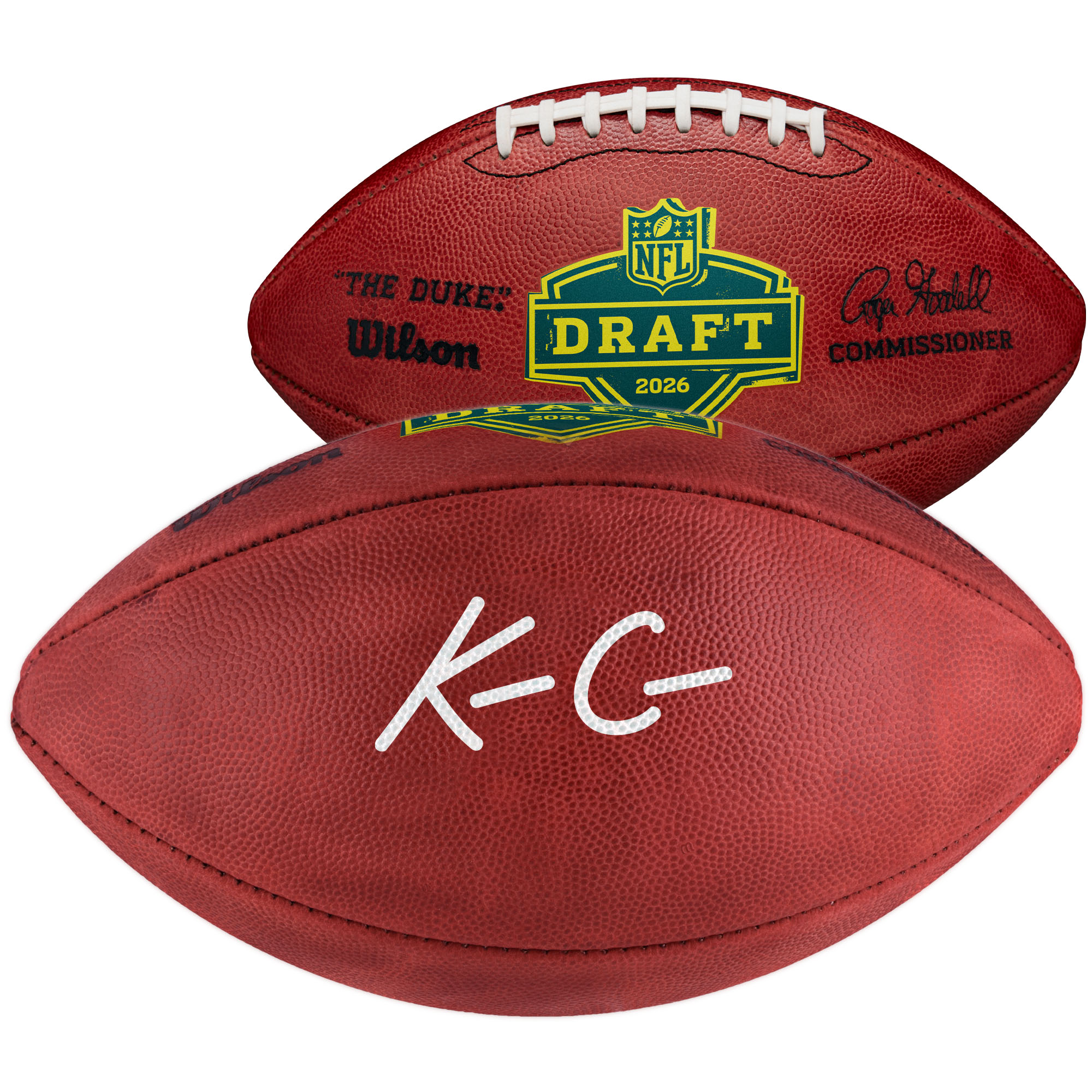 "KC Concepcion Cleveland Browns Autogramm 2026 NFL Draft Wilson Duke Pro Football" Image
