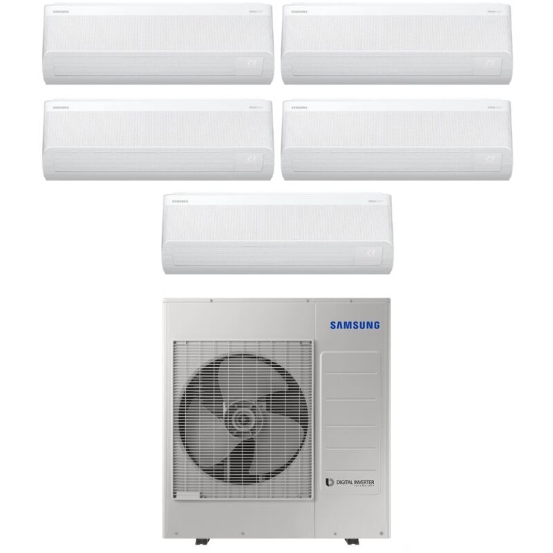 Climatizzatore Condizionatore Samsung Penta Split Inverter Serie Windfree Avant S2 9+12+12+12+12 Con Aj100txj5kg R-32 Wi-fi Integrato 9000+12000+12000+12000+12000