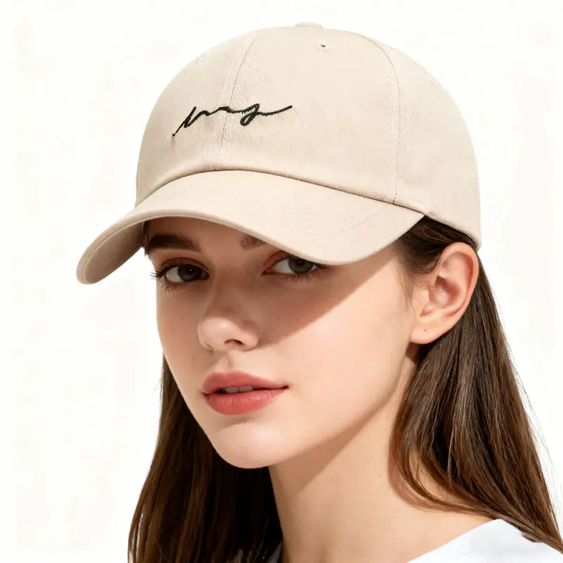 Unisex bestickte Baseballkappe, Entenschnabel-Mütze, koreanischer Stil, lässig, modisch, Outdoor, vielseitig, einfach Image
