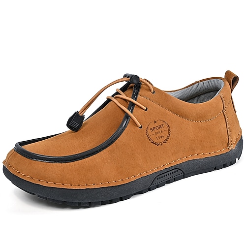 Leichte, bequeme Mokassin-Schnürschuhe für Herren im klassischen, lässigen Stil – ideal für Alltag, Reisen, Autofahren und Freizeit. Image