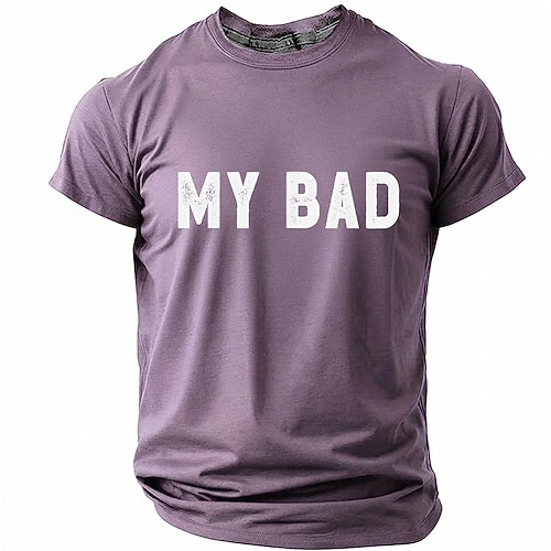Mein Fehler – lustiges, sarkastisches T-Shirt mit Spruch – minimalistischer Humor für Herren – Grafik-T-Shirt mit Rundhalsausschnitt und kurzen Ärmeln – Witz über soziale Ängste – Geschenk für Freunde Image
