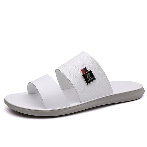 Braune Herren-Sandalen mit Struktur, bequeme Zehensteg-Sandalen zum Hineinschlüpfen, lässiger Stil für Herren, ideal für Strandurlaub, Resort und den täglichen Sommergebrauch Image