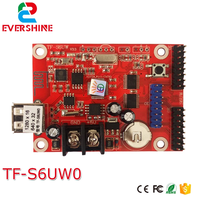 TF-S6UW0 led controll karte wifi + usb-disk led single & double color controller karte tf-s6uw wifi karte verwendung für indoor outdoor