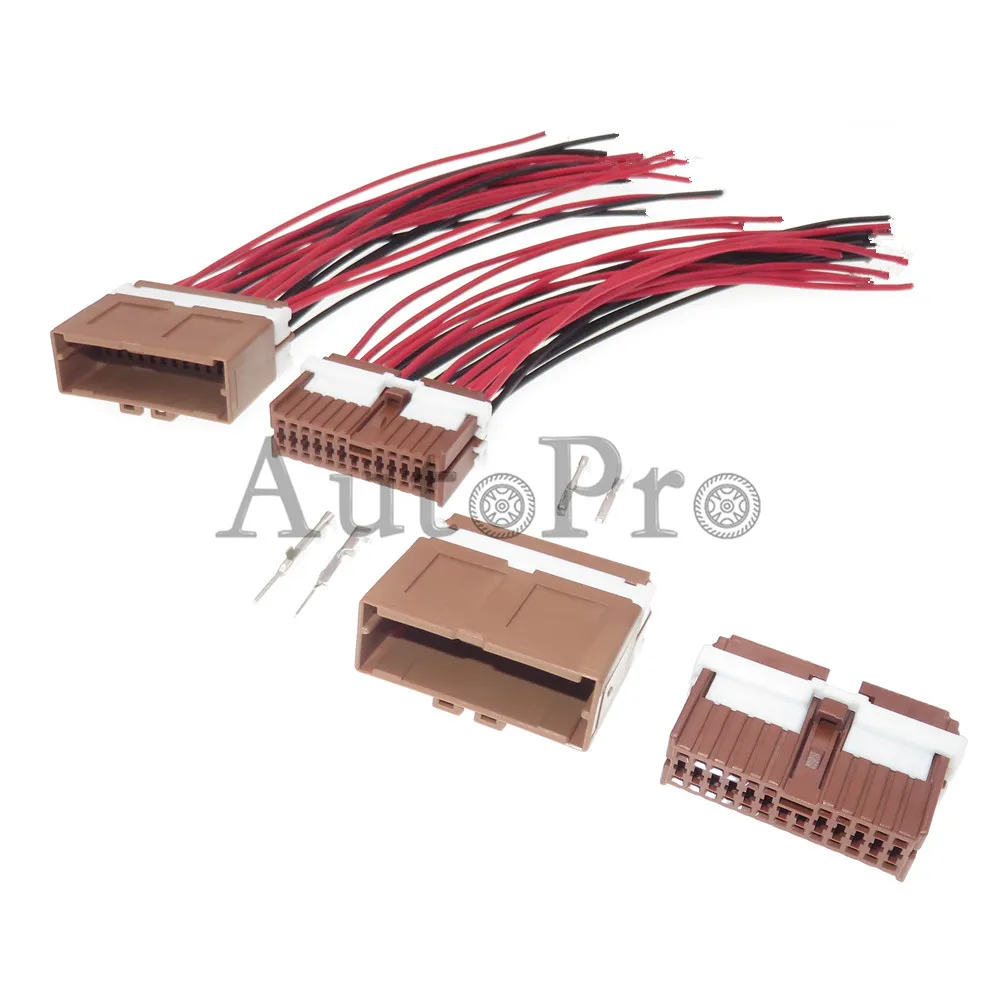 1 Set 24-Loch 1123391-3 1123367-3 MG653537 AC-Baugruppe Auto-Kunststoffgehäuse-Steckverbinder-Baugruppe Automobil-Kabelbaum-Steckdose Image