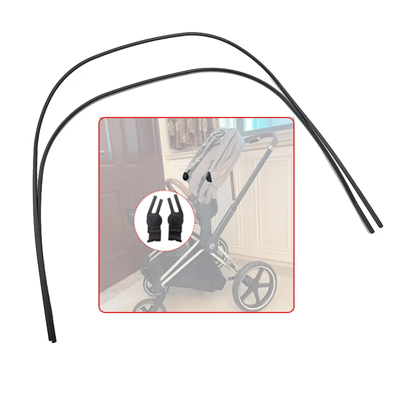 Kinderwagen Baldachin Unterstützung Bar Clip Für Cybex Priam 3/4 Mios 2/3 Kinderwagen Dach Stange Schnallen Sonne Markise Rahmen bar Verschluss Buggy Zubehör Image