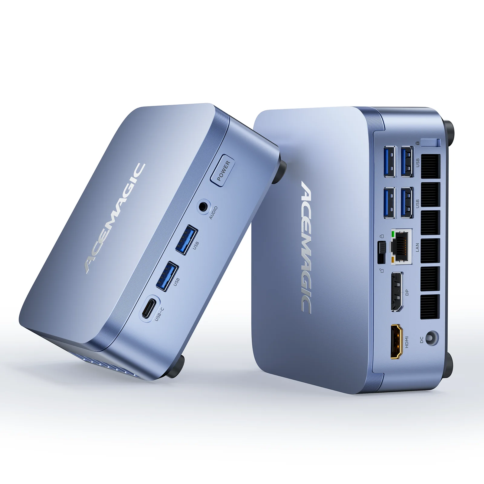 ACEMAGIC M5 Mini-PC Windows 11 Pro Intel Core 14650HX 32GB DDR4 1TB SSD Mini-Computer NVMe für Geschäft Büro Zuhause Desktop-PC