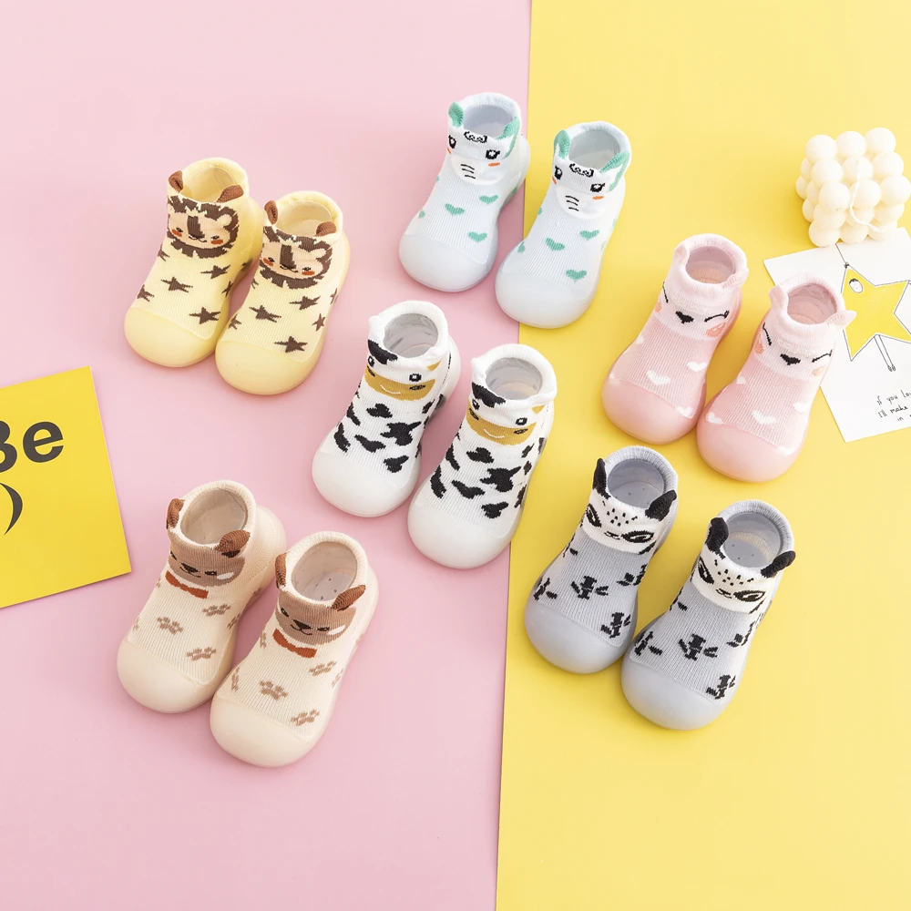 Neue Ankunft Frühling Baby Socke Schuhe niedlichen Tier Stil Boden Schuhe Kinder Anti-Rutsch-Haus Schuhe Image