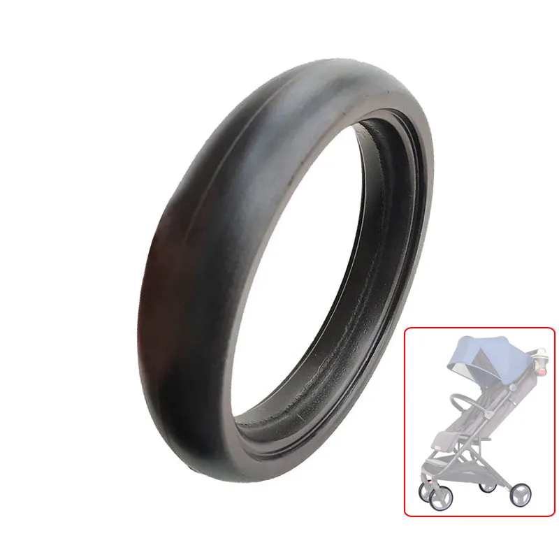 Kinderwagen Rad Reifen Für XiaoMi Mitu Kinderwagen Auch Für Bebehao Bugggy Vorder- Oder Hinterrad PU Reifen Abdeckung Baby Zubehör Image