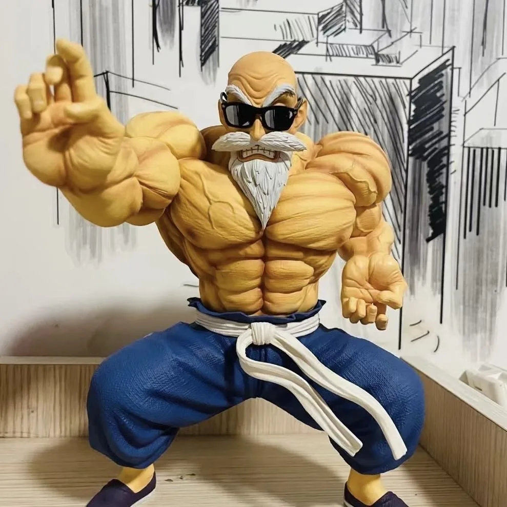 9cm Anime Dragon Ball Mini Figur Goku Kame Sennin Figur Muscle Master Roshi PVC Action Figure Modell Kinder Puppen geschenk Spielzeug Image