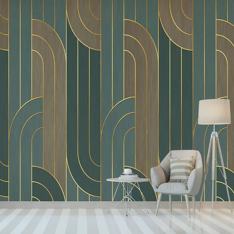 Foto Tapete Moderne Geometrische Abstrakte Goldenen Linien Textur Wohnzimmer Schlafzimmer Hintergrund Wand Malerei Papel De Parede 3 D