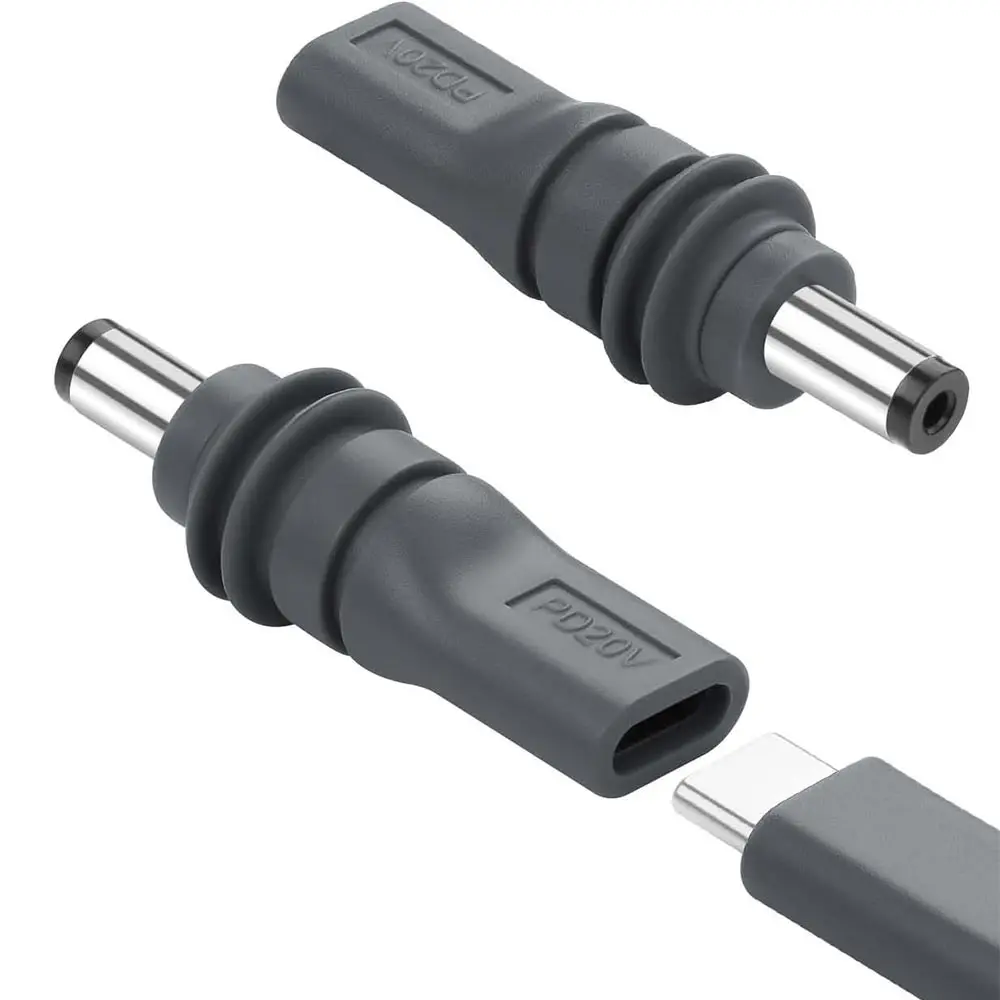 C auf DC/D auf D Netzteil für Starlink Mini PD100W USB C Buchse auf DC5521 Stecker Ladung Barrel Jack Netzteil Image