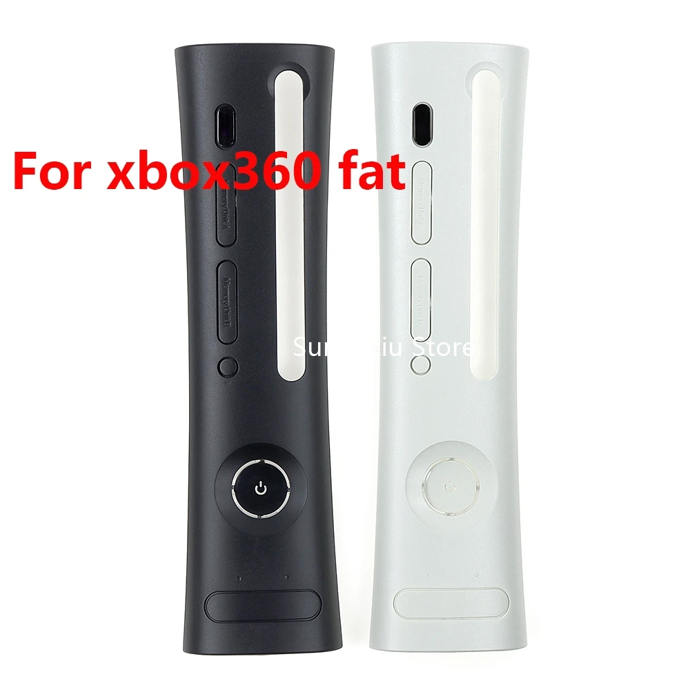 1 STÜCK Schwarz-weiße Frontplattenabdeckung für Xbox360 Fat Konsole Langlebige Frontschalenabdeckung für X-BOX 360 Phat Ersatz